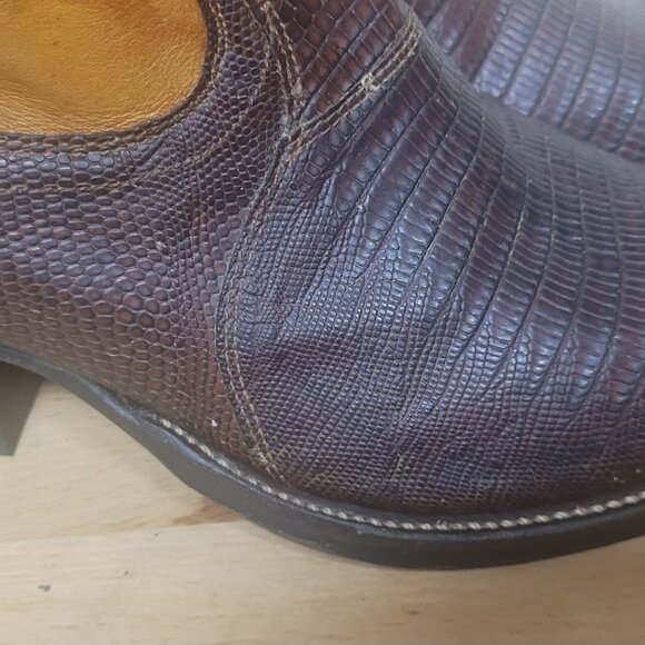 Brown and Tan Western Cowboy Boots - Picture 8 of 10